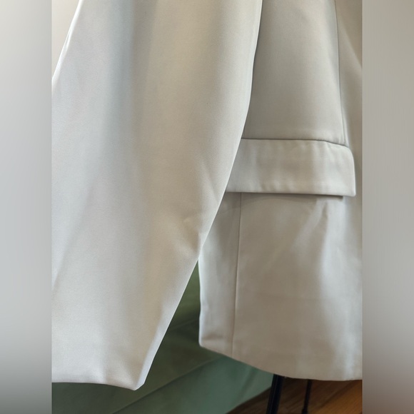 Extro&Vert Light Grey Double Breasted Women’s Oversized office Blazer Size XL - Picture 9 of 14